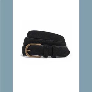 NWT Madewell Black Suede Belt
